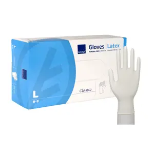 Abena Classic latex rukavice, bez pudera, vel. L