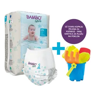 Bambo Nature pelene za kupanje S, 7-12 kg
