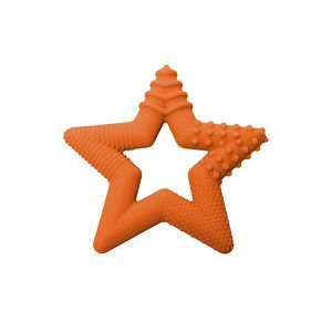 TalkTools Teeny Teether Star žvakalica Tangerine