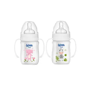 Wee Baby bočica za hranjenje s ručkama, plastična, 150/250 ml